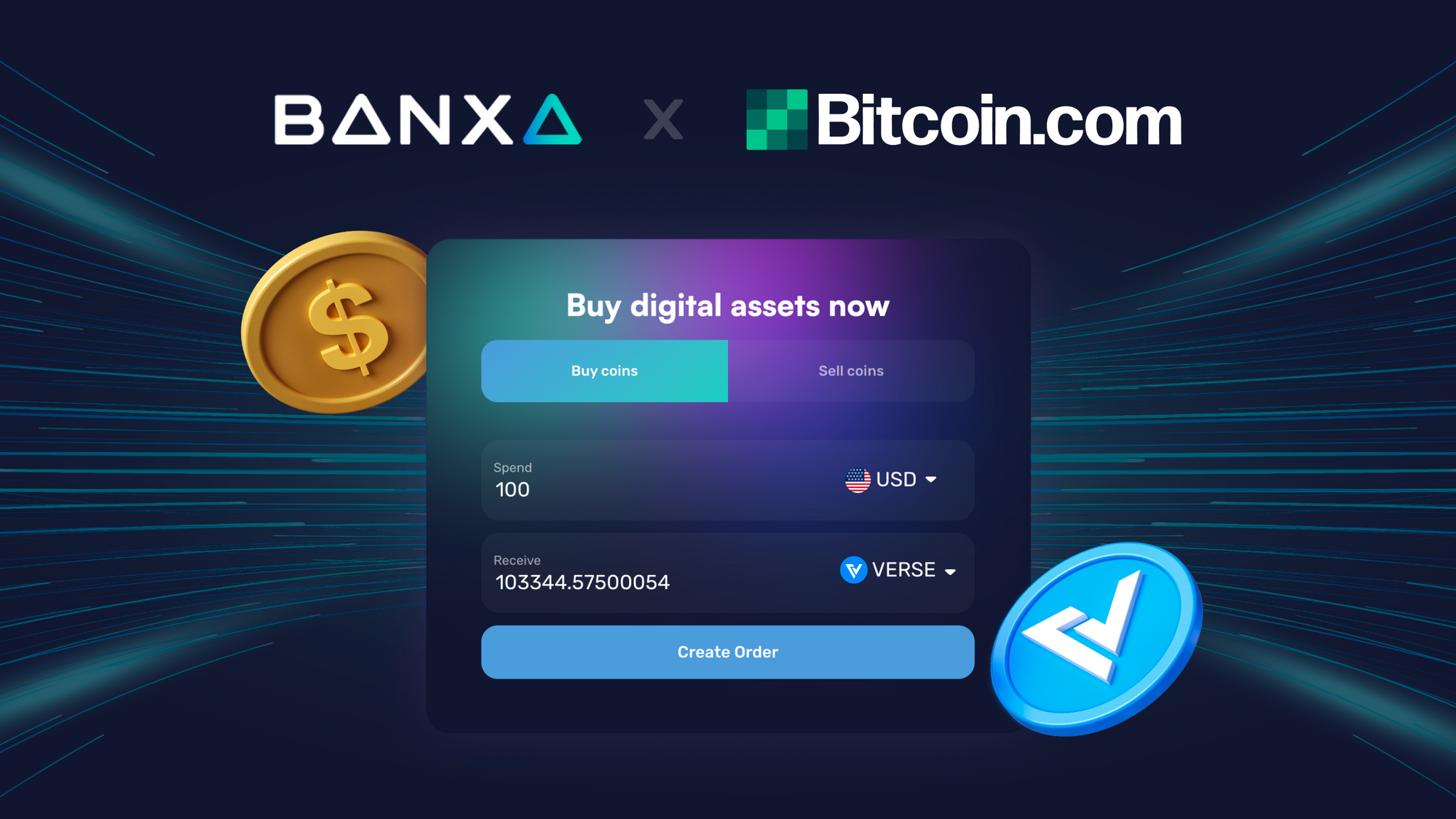 Bitcoin.com and Banxa partnership kicks off with VERSE integration