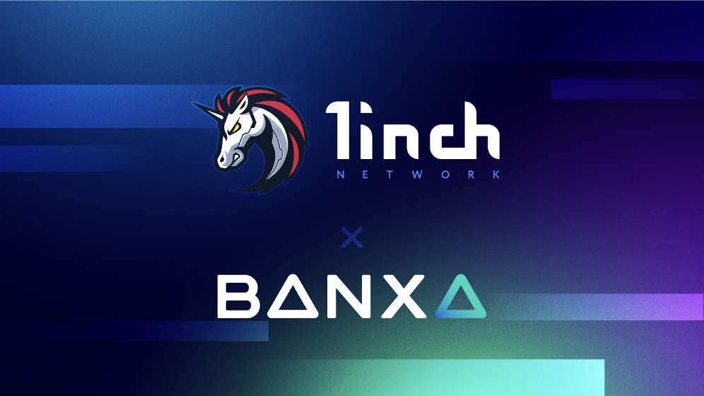 Banxa announces collaboration with reputable decentralized exchange (DEX) aggregator 1inch offering the most payment methods for users
